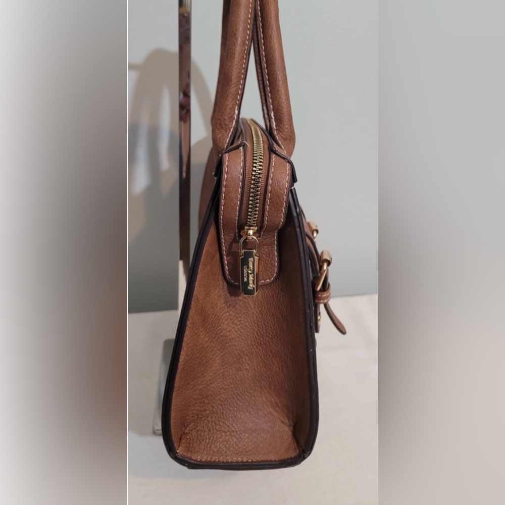 Darcy Marks London Satchel Crossbody Bag Brown Vegan Leather - Picture 4 of 16